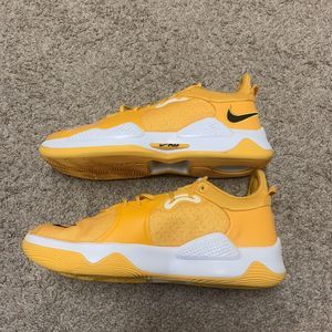 Nike PG 5 TB Yellow White Basketball Shoes DM5045-702 Men's Size 11.5